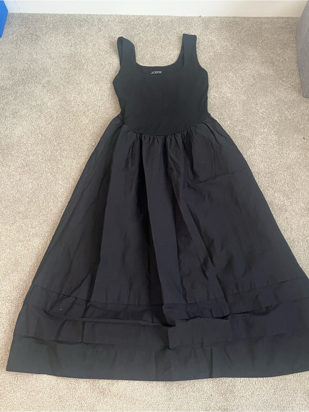 J. Crew Black Full Skirt Sundress